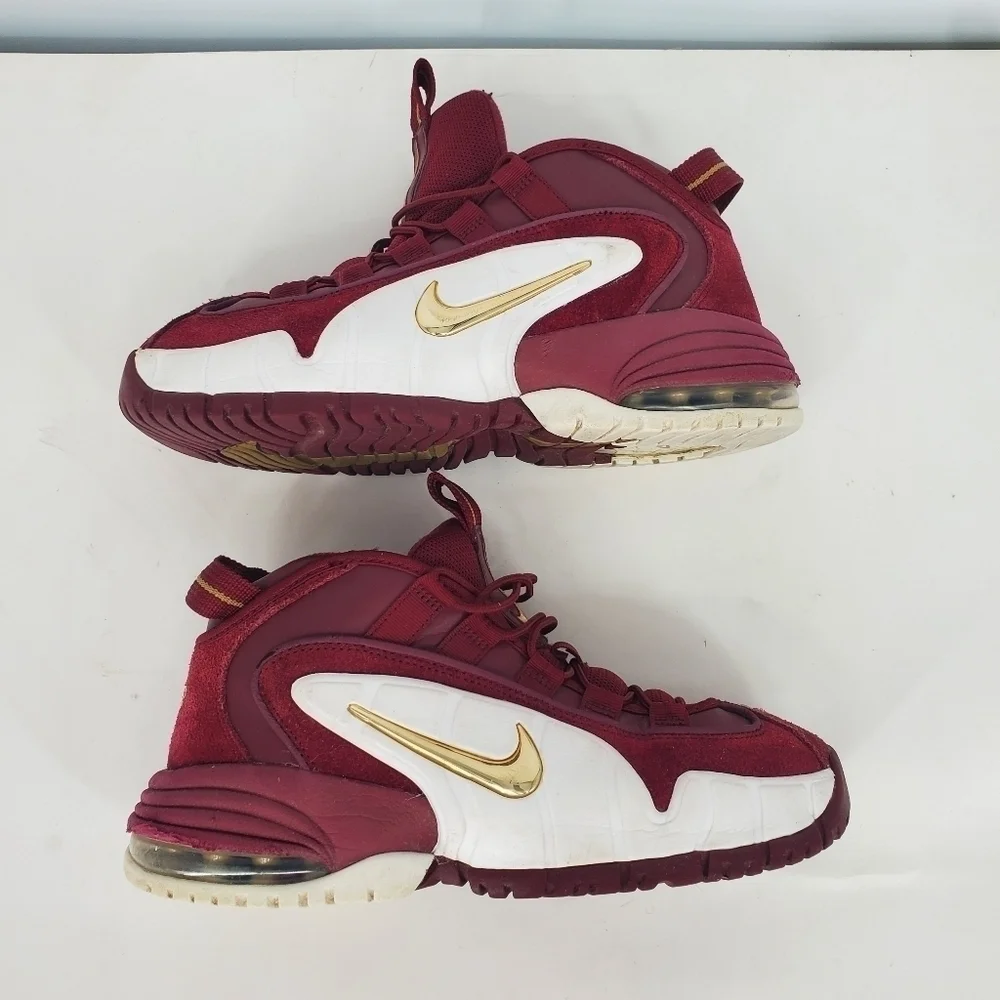 Nike Air Max Penny 1 House Party Sneakers 6 Youth 7.5 Women Shoes Team Red White